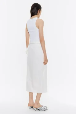 Mujer BIMBA Y LOLA Denim<Falda Denim Desflecada Cruda