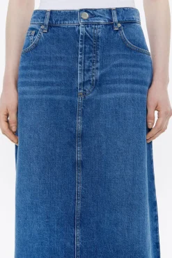 Mujer BIMBA Y LOLA Denim<Falda Midi Denim Azul