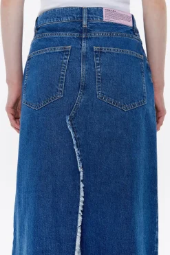 Mujer BIMBA Y LOLA Faldas<Falda Midi Denim Azul