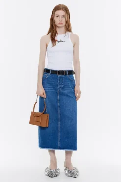 Mujer BIMBA Y LOLA Faldas<Falda Midi Denim Azul