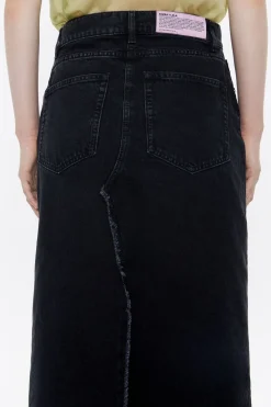 Mujer BIMBA Y LOLA Denim<Falda Midi Denim Negra