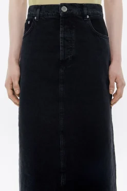 Mujer BIMBA Y LOLA Denim<Falda Midi Denim Negra