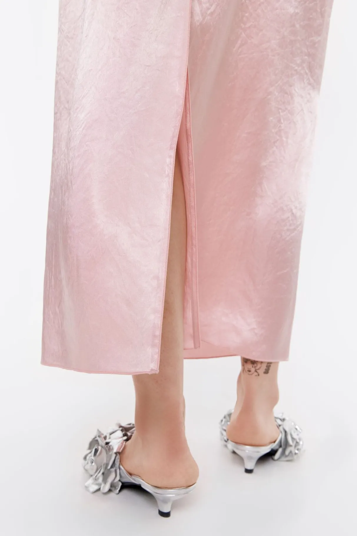 Mujer BIMBA Y LOLA Faldas<Falda Midi Saten Rosa