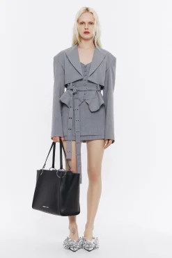 Mujer BIMBA Y LOLA Total Look<Falda Mini Lana Fria Gris