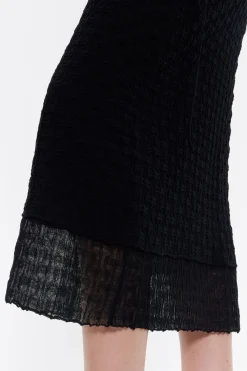 Mujer BIMBA Y LOLA Faldas<Falda Recta Punto Negra