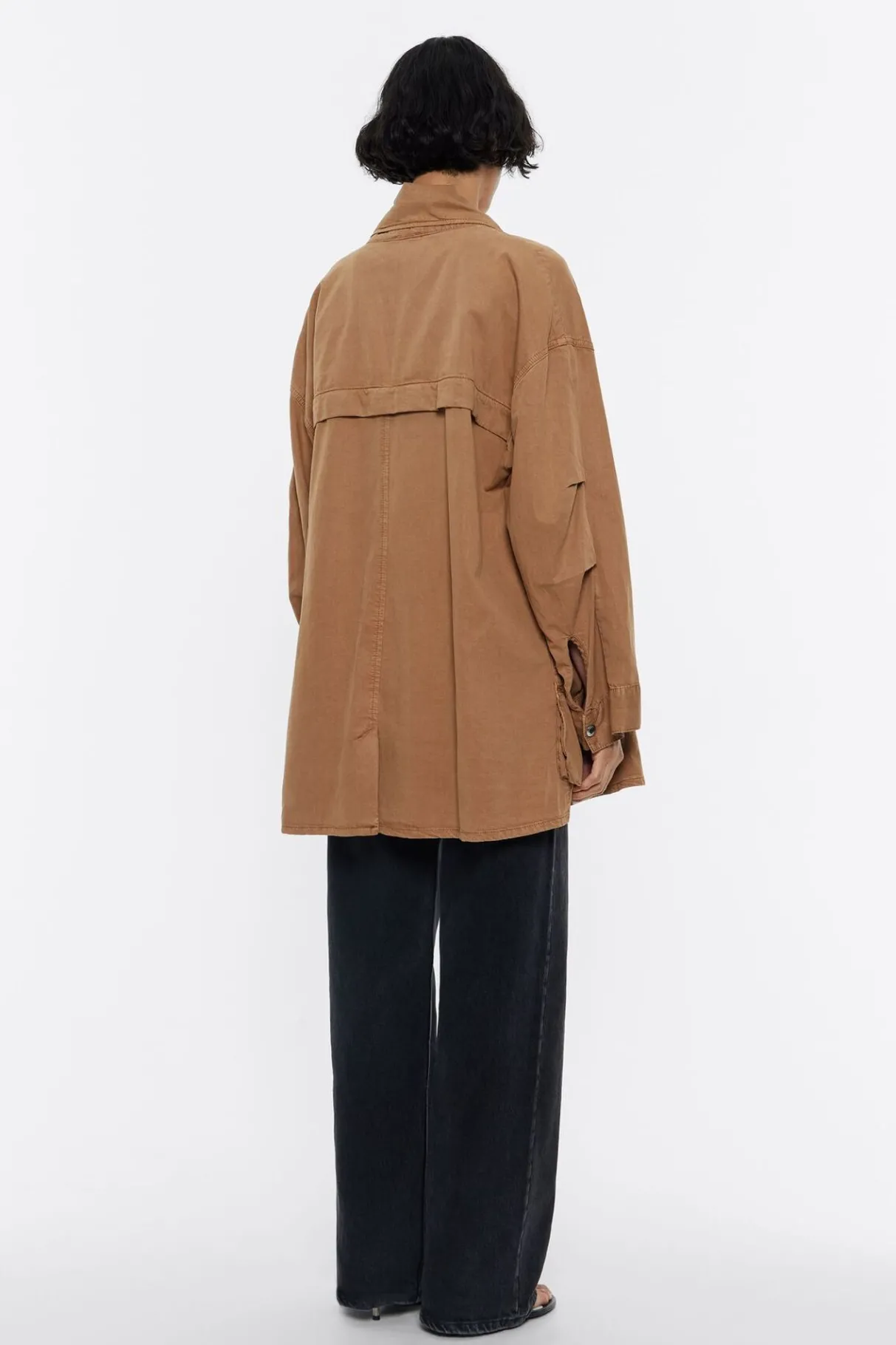 Mujer BIMBA Y LOLA Gabardinas Y Chaquetas<Gabardina Corta Fluida Camel