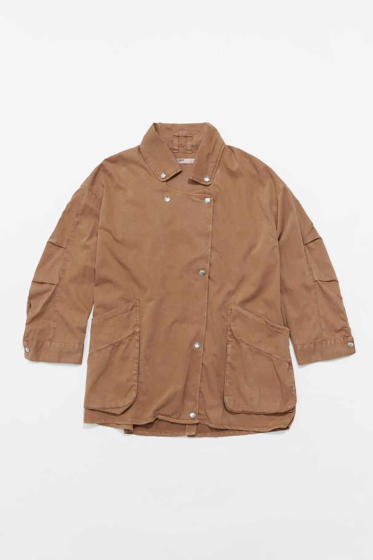 Mujer BIMBA Y LOLA Gabardinas Y Chaquetas<Gabardina Corta Fluida Camel