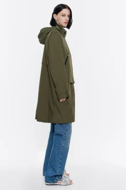 Mujer BIMBA Y LOLA Gabardinas Y Chaquetas<Gabardina Evase Caqui