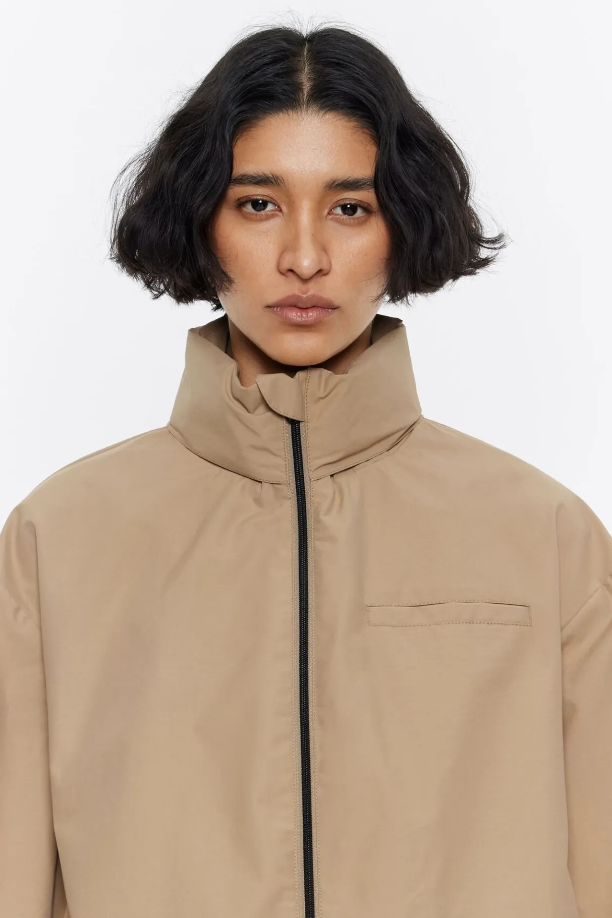 Mujer BIMBA Y LOLA Gabardinas Y Chaquetas<Gabardina Linea A Corta Camel