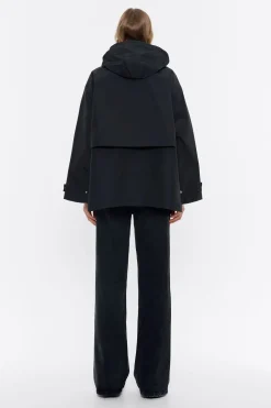 Mujer BIMBA Y LOLA Gabardinas Y Chaquetas<Gabardina Linea A Corta Negra