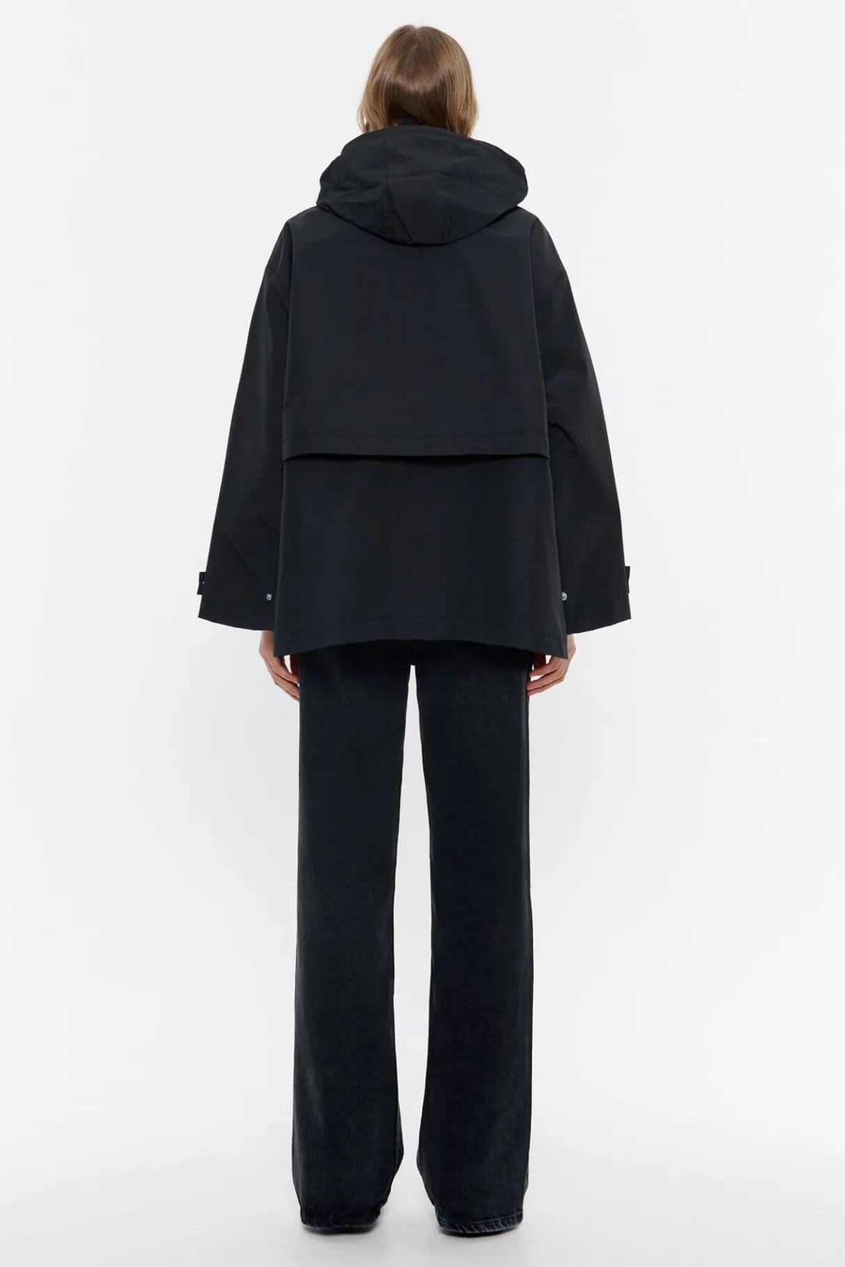 Mujer BIMBA Y LOLA Gabardinas Y Chaquetas<Gabardina Linea A Corta Negra