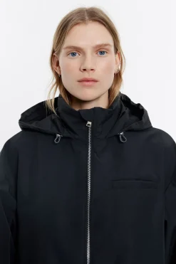 Mujer BIMBA Y LOLA Gabardinas Y Chaquetas<Gabardina Linea A Corta Negra