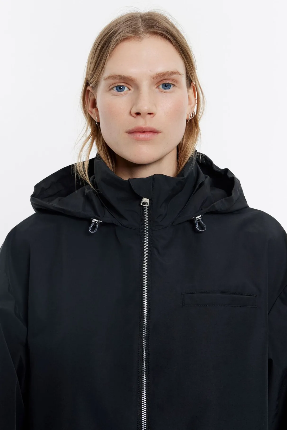 Mujer BIMBA Y LOLA Gabardinas Y Chaquetas<Gabardina Linea A Corta Negra