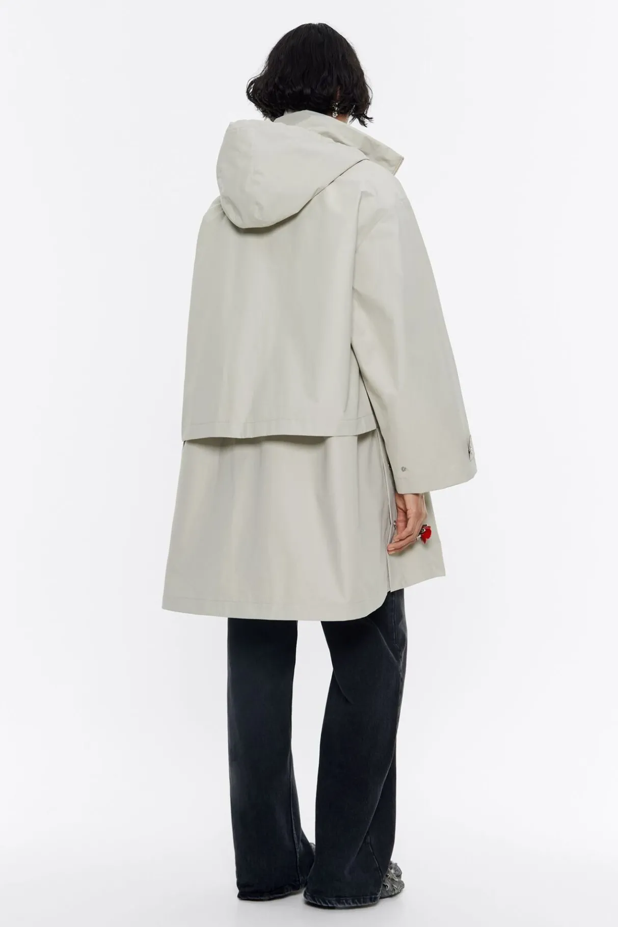 Mujer BIMBA Y LOLA Gabardinas Y Chaquetas<Gabardina Linea A Midi Piedra