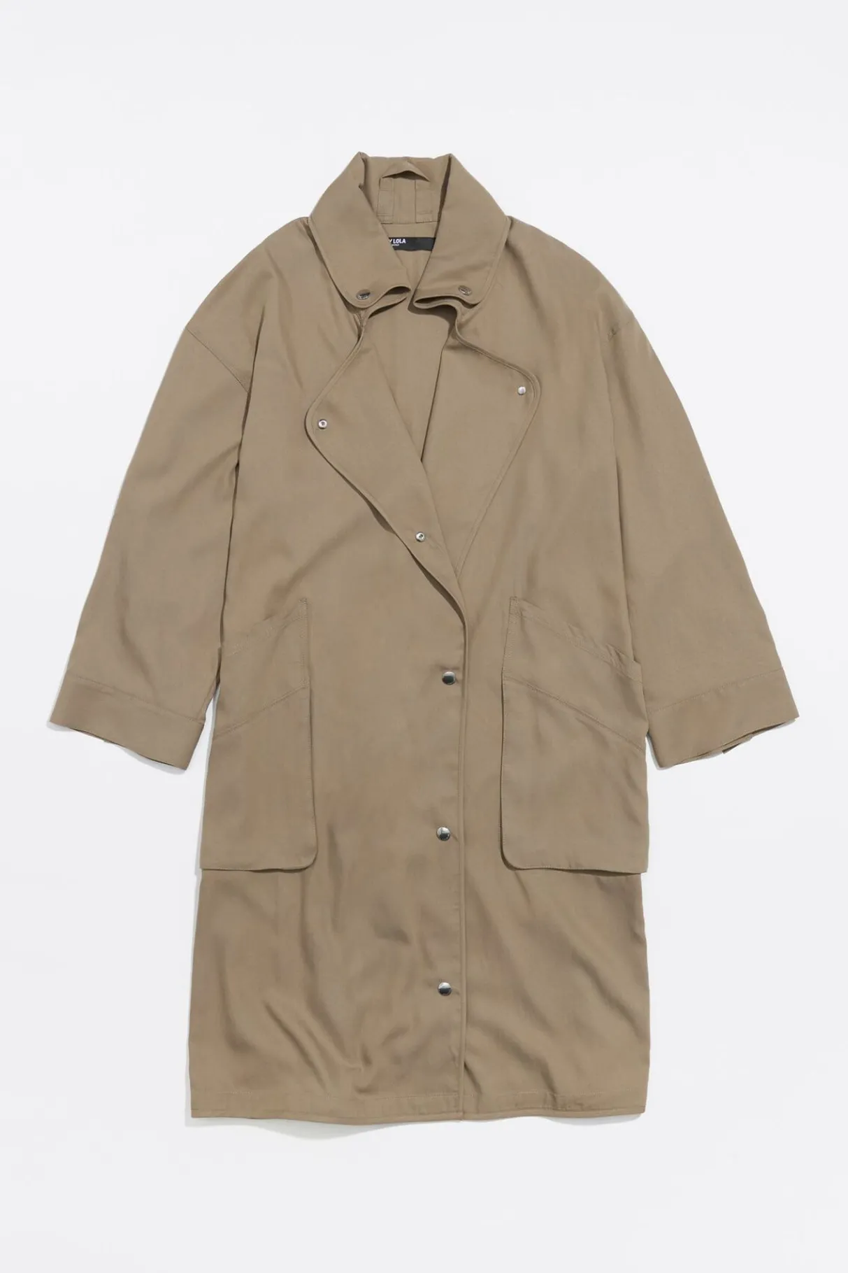 Mujer BIMBA Y LOLA Gabardinas Y Chaquetas<Gabardina Midi Fluida Caqui