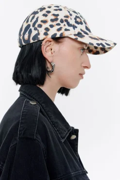Mujer BIMBA Y LOLA Gorros Y Gorras<Gorra Algodon Animal Print