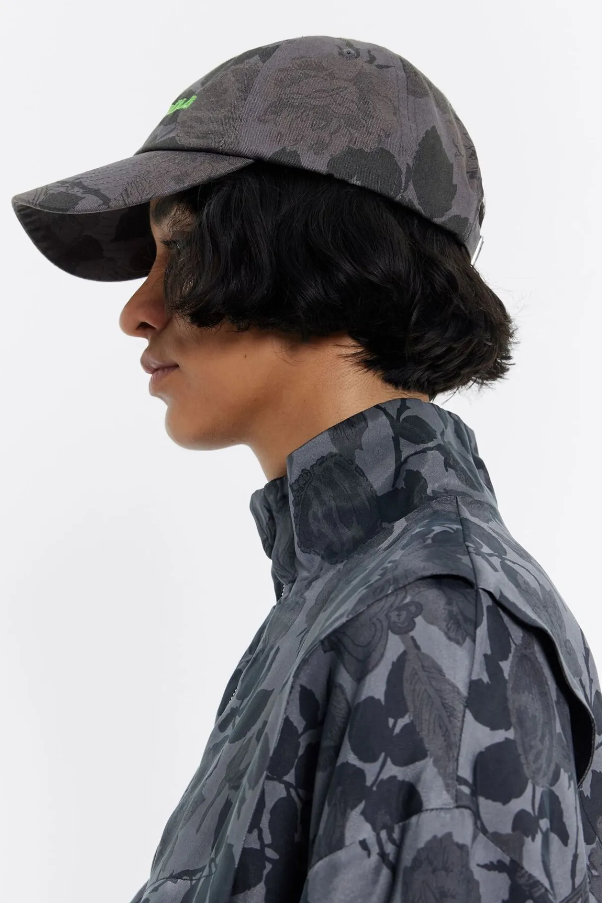 Mujer BIMBA Y LOLA Gorros Y Gorras<Gorra Algodon Print Canary Gris