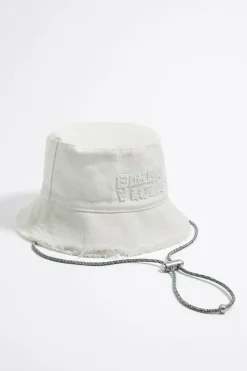 Mujer BIMBA Y LOLA Gorros Y Gorras<Gorro Bucket Algodon Blanco