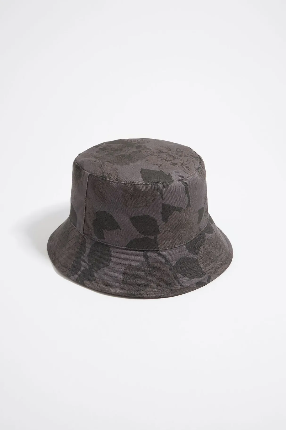 Mujer BIMBA Y LOLA Gorros Y Gorras<Gorro Bucket Algodon Print Canary Gris