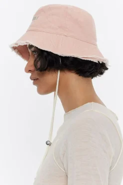 Mujer BIMBA Y LOLA Gorros Y Gorras<Gorro Bucket Algodon Rosa Claro