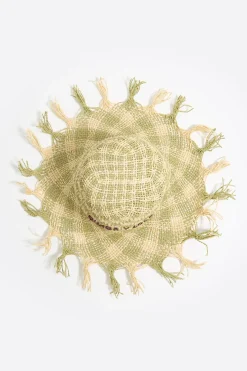 Mujer BIMBA Y LOLA Gorros Y Gorras<Gorro Rafia Verde