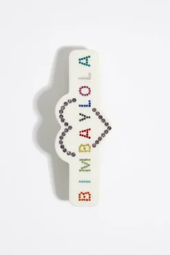 Mujer BIMBA Y LOLA Accesorios Pelo<Horquilla Resina Logo Marfil