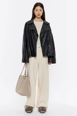 Mujer BIMBA Y LOLA Total Look<Jersey Ajustado Lino Flowers Gris