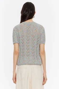 Mujer BIMBA Y LOLA Punto<Jersey Calados Gris Claro