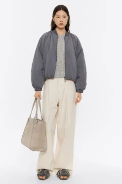 Mujer BIMBA Y LOLA Punto<Jersey Calados Gris Claro