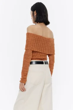 Mujer BIMBA Y LOLA Punto<Jersey Hombros Descubiertos Punto Calabaza