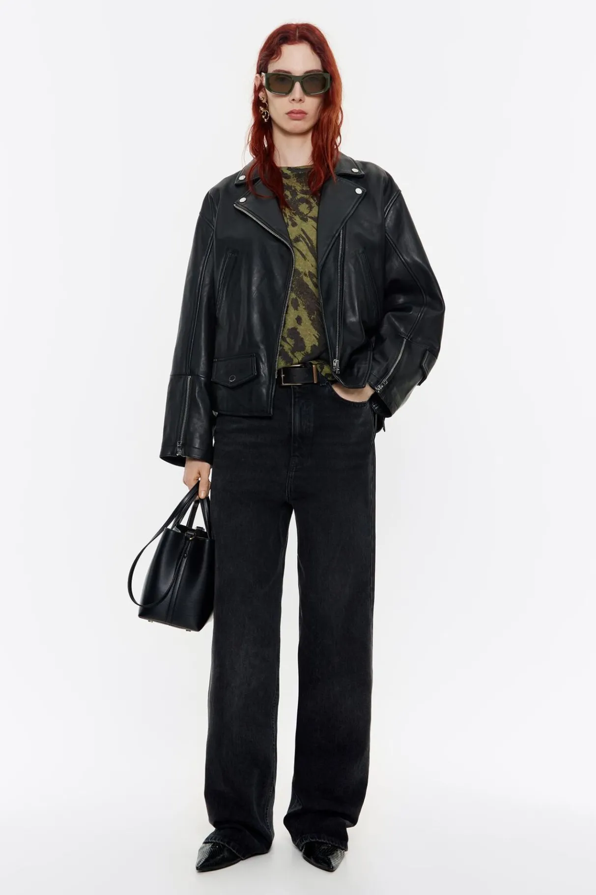 Mujer BIMBA Y LOLA Punto<Jersey Lino Animal Mix Verde