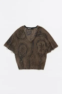 Mujer BIMBA Y LOLA Punto<Jersey Lino Mirrors Caqui