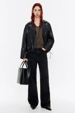 Mujer BIMBA Y LOLA Punto<Jersey Lino Mirrors Caqui