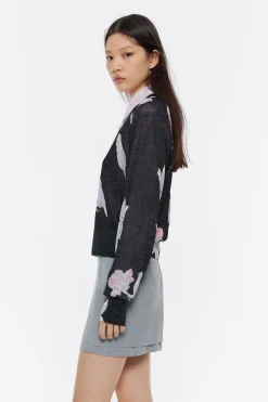 Mujer BIMBA Y LOLA Punto<Jersey Lurex Birds Gris Oscuro