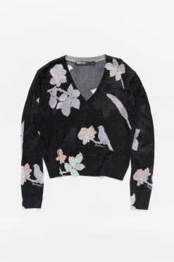 Mujer BIMBA Y LOLA Punto<Jersey Lurex Birds Gris Oscuro