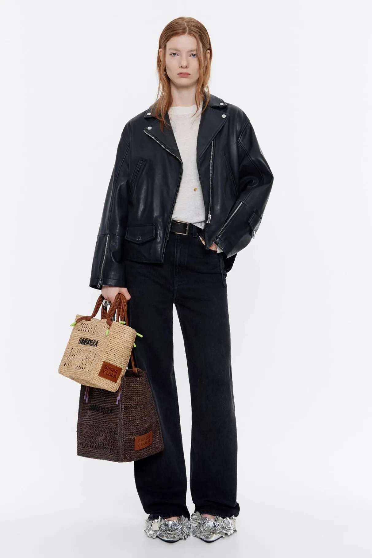 Mujer BIMBA Y LOLA Punto<Jersey Recto Lino Waves Marfil