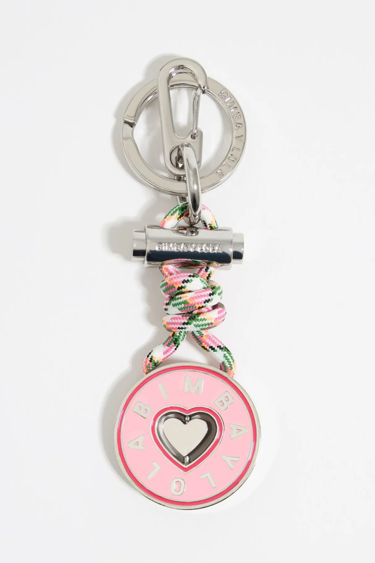 Mujer BIMBA Y LOLA Llaveros<Llavero Circular Corazon Rosa