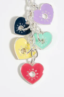 Mujer BIMBA Y LOLA Llaveros<Llavero Corazones Glossy Multicolor