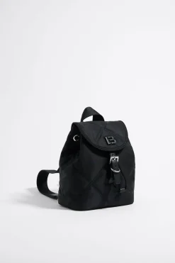 Mujer BIMBA Y LOLA Bolsos Nylon<Mochila Pequena Nylon Acolchada Negra