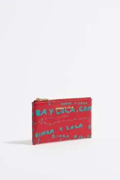 Mujer BIMBA Y LOLA Carteras Y Monederos<Monedero Grabado Cocodrilo Rojo