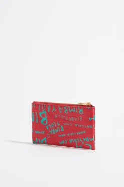 Mujer BIMBA Y LOLA Carteras Y Monederos<Monedero Grabado Cocodrilo Rojo