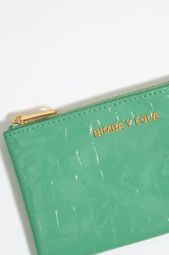 Mujer BIMBA Y LOLA Carteras Y Monederos<Monedero Grabado Cocodrilo Verde