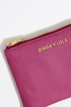 Mujer BIMBA Y LOLA Nylon<Monedero Nylon Rosa Oscuro