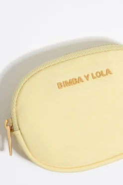 Mujer BIMBA Y LOLA Nylon<Monedero Ovalado Nylon Amarillo Claro