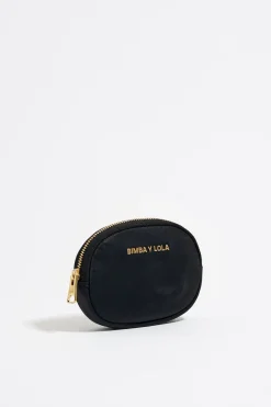 Mujer BIMBA Y LOLA Nylon<Monedero Ovalado Nylon Negro