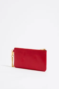 Mujer BIMBA Y LOLA Piel<Monedero Piel Rojo