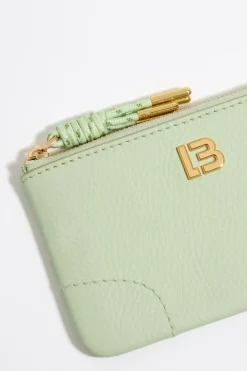 Mujer BIMBA Y LOLA Piel<Monedero Piel Verde Pastel