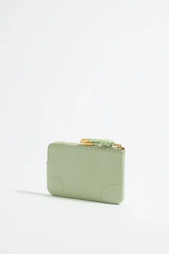 Mujer BIMBA Y LOLA Piel<Monedero Piel Verde Pastel