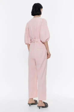 Mujer BIMBA Y LOLA Vestidos Y Monos<Mono Cargo Mangas Abullonadas Rosa