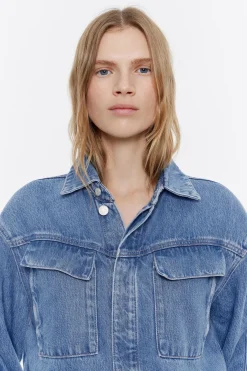 Mujer BIMBA Y LOLA Denim<Mono Denim Cargo Azul